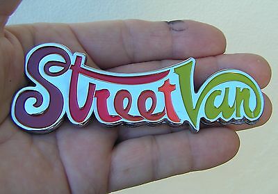 Streetvan Badge Chrome Metal Emblem *unique* - Street Van Multi Color